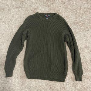 Green Knit crew neck Sweater George & Martha - sz XL